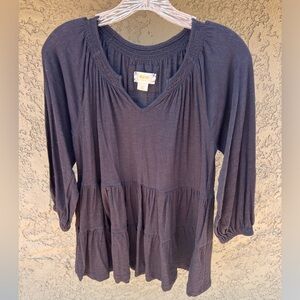 Maeve Isola Tiered Babydoll Top